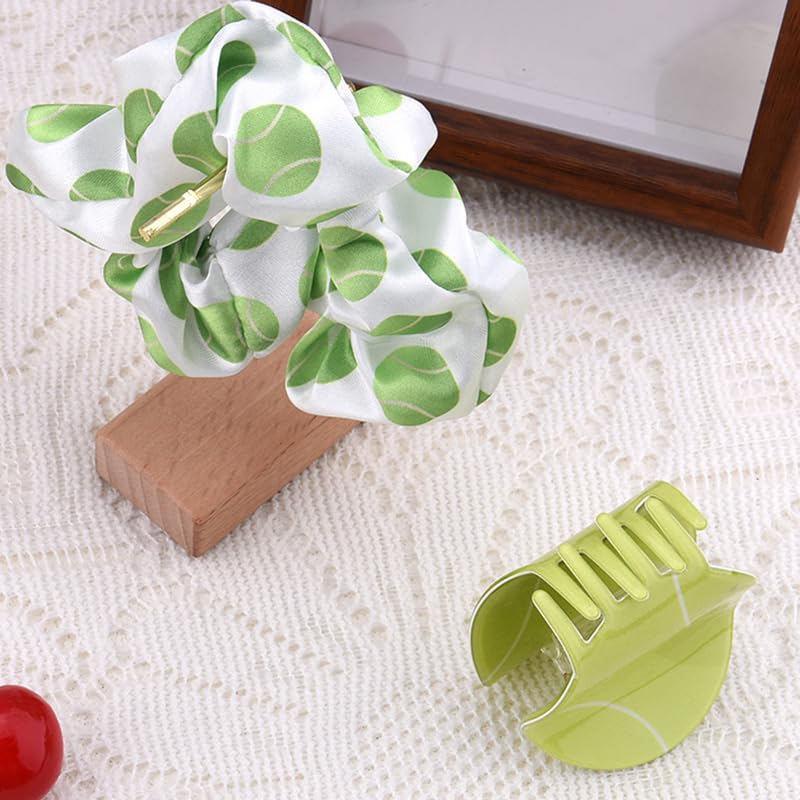 Pinzas para cabello tipo garra con diseño tenis miniatura 7