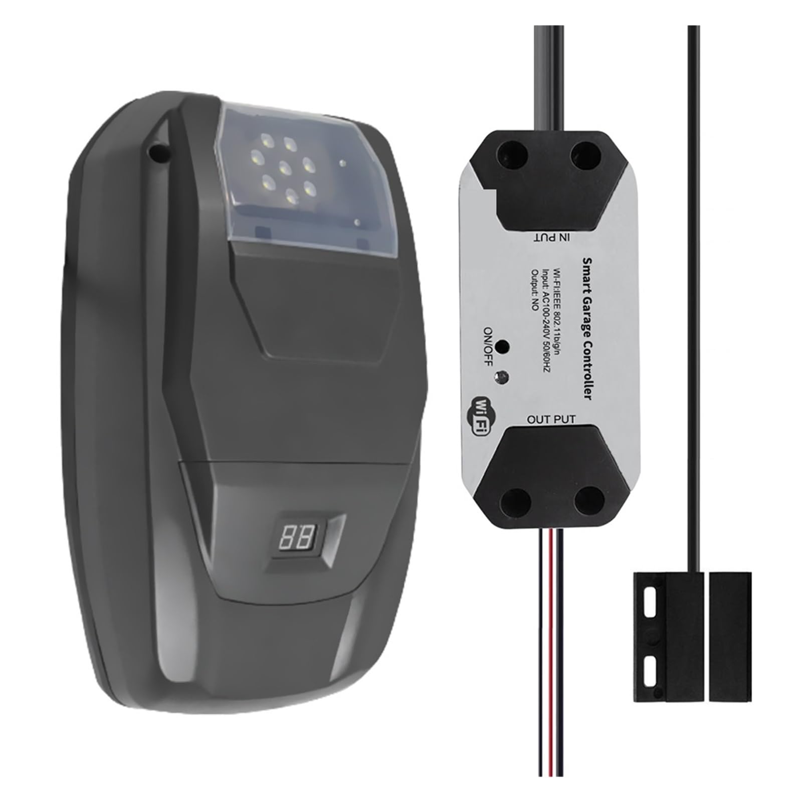 Elektrischer TüRöFfner, Garagentoröffner, intelligente WiFi-Steuerung, automatisches Öffnen und Schließen der Tür, maximale Antriebskraft 1200 N