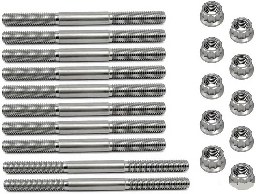 Titanium Crankcase Studs Head Stud Nuts Kit For 350 1987-2006