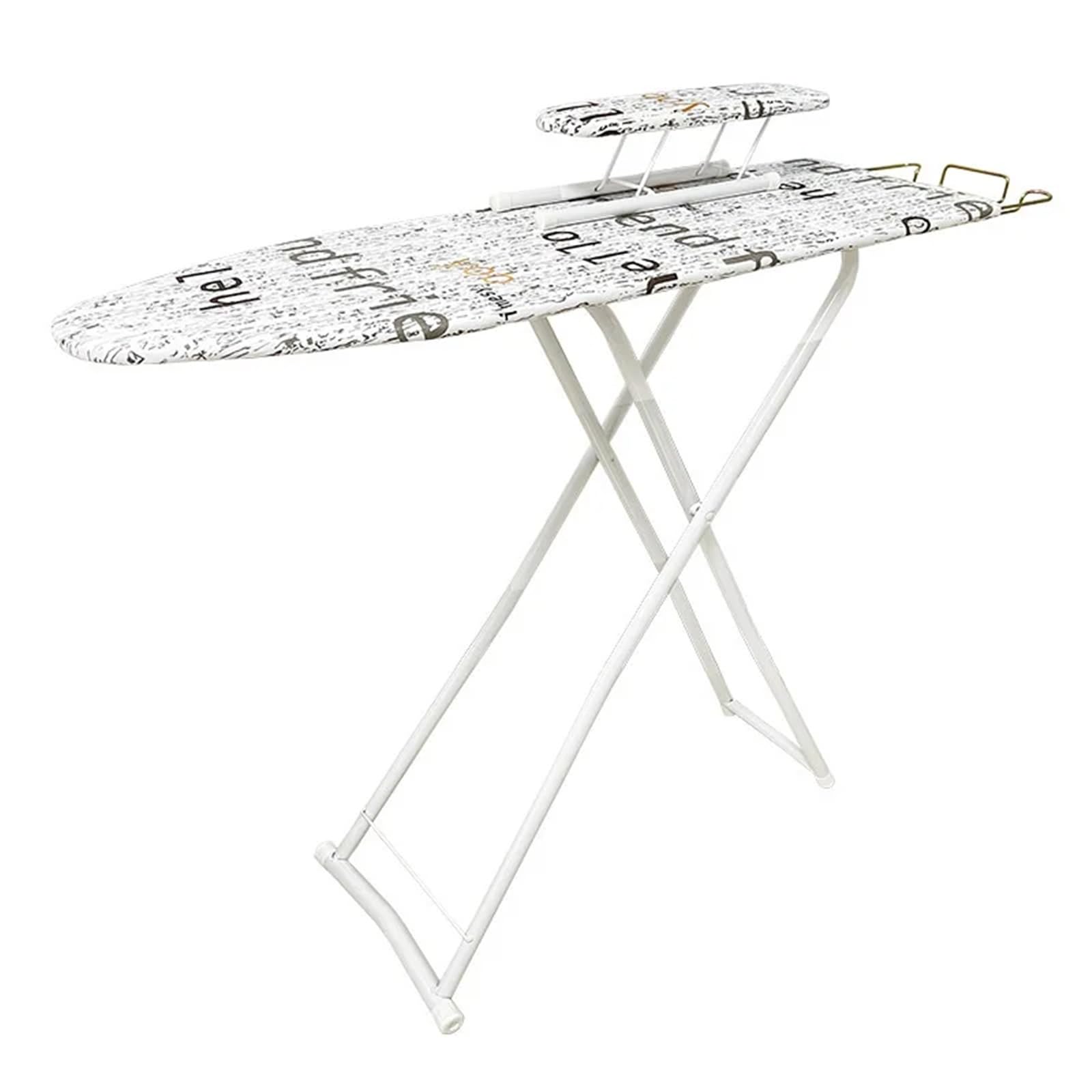 Ironing Board Cover 42inch Foldable Ironing Board - Height Adjustable, With A Storage Rack For Placing Irons And 1 Small Sleeve(Color6)