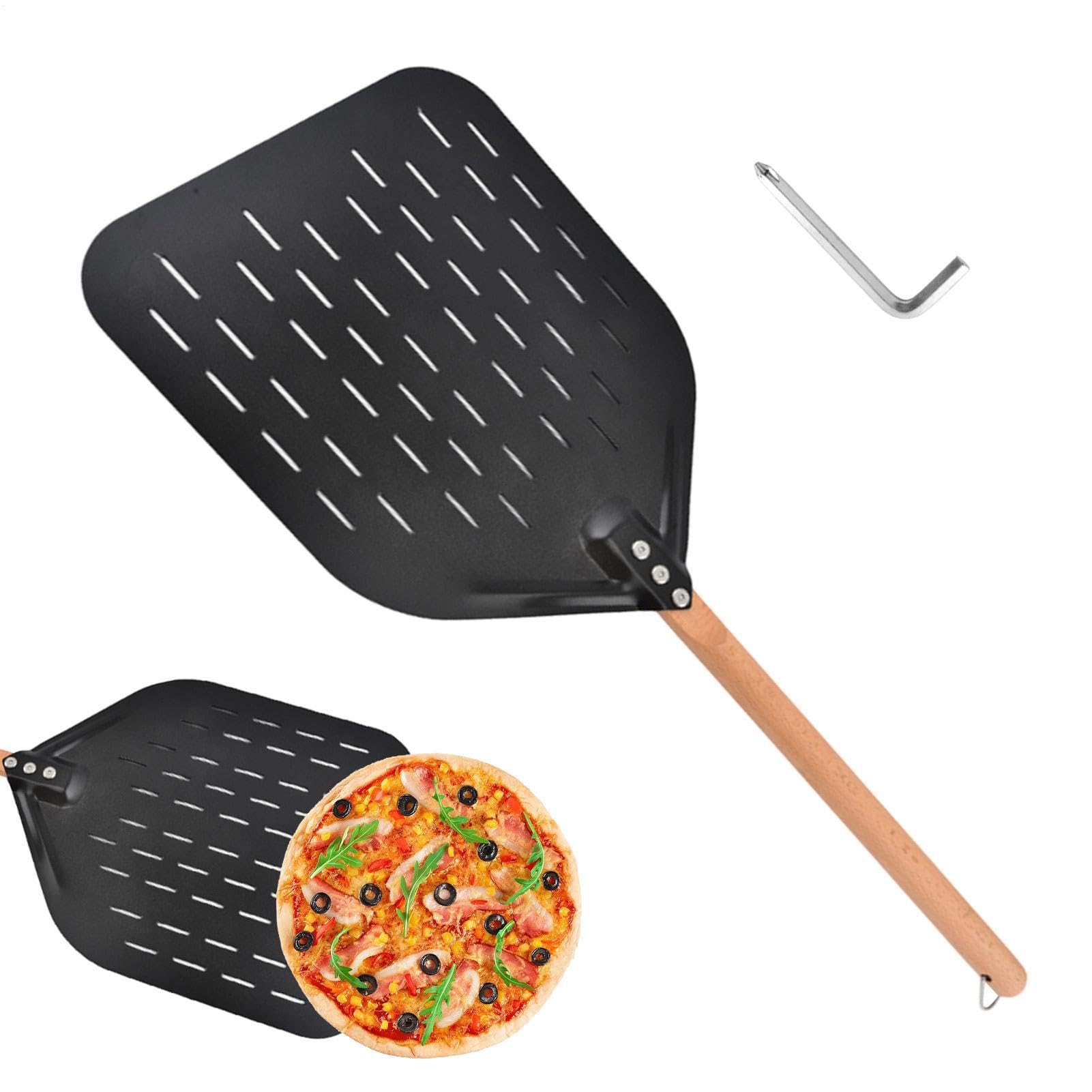 Łopatka do pizzy 30 cm ze stali nierdzewnej perforowane gadżety kuchenne