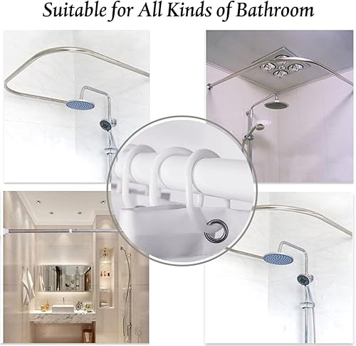 Miniatura 7 de Homewelle Cortina de ducha con versículo bíblico cristiano, para niños, adolescentes, abstracta, bohemia, mediados de siglo, citas inspiradoras,