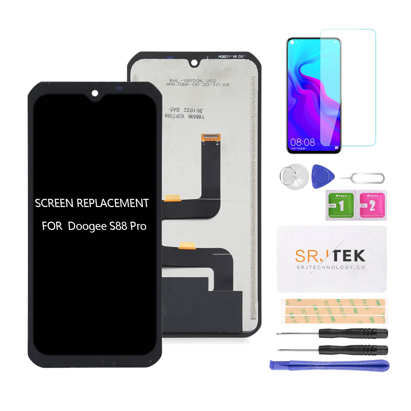 Lcd Display Touchscreen Per Doogee S88 Pro / S88 Plus Matrice Originale