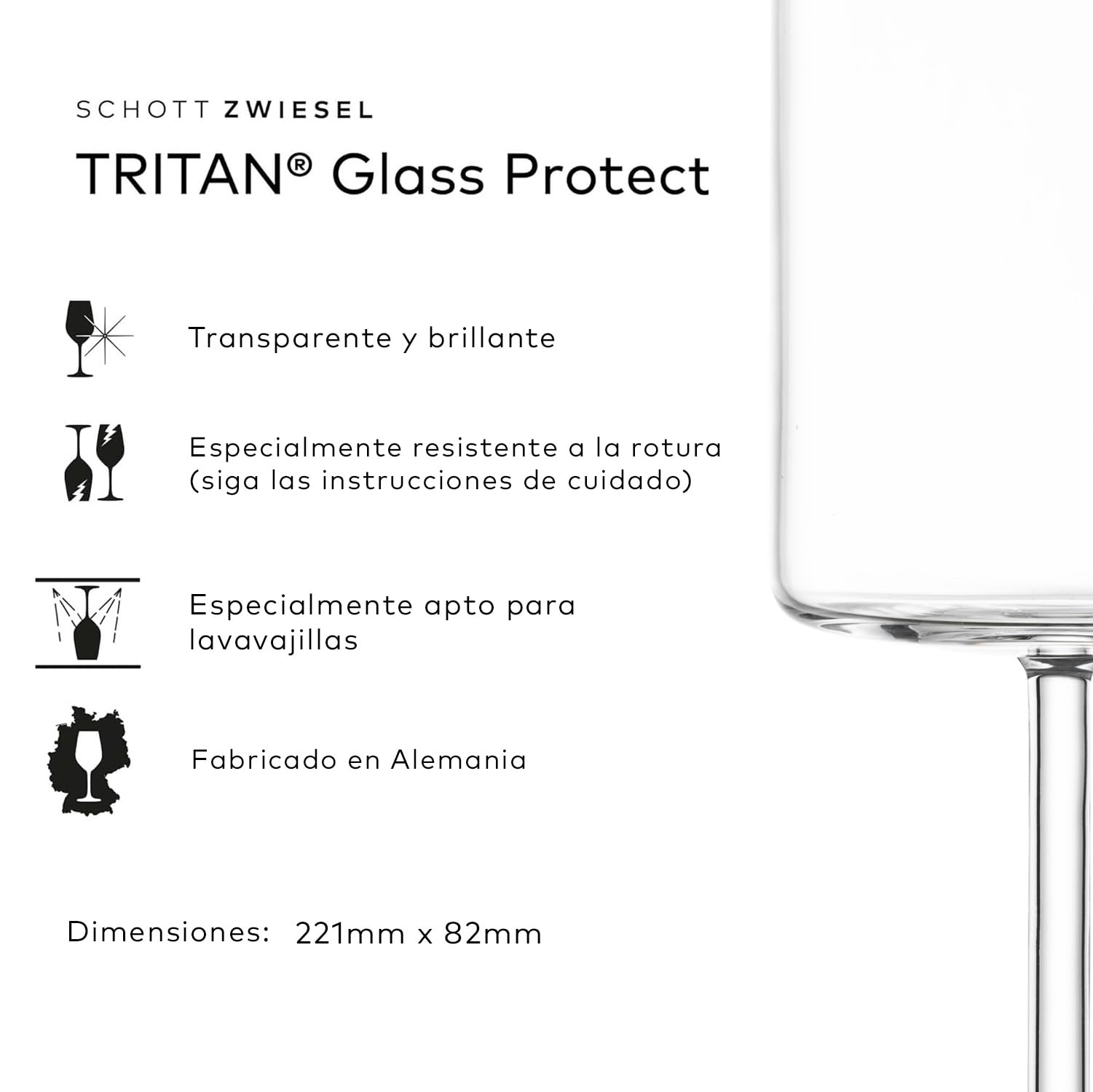 SCHOTT ZWIESEL Copas de vino tinto Modo (set de 4), copas rectas para vino tinto, copas de cristal Tritan aptas para lavavajillas, fabricadas en Alemania (art. nº. 119899) | copas rectas para vino tinto, copas de cristal Tritan aptas para lavavajillas, fa