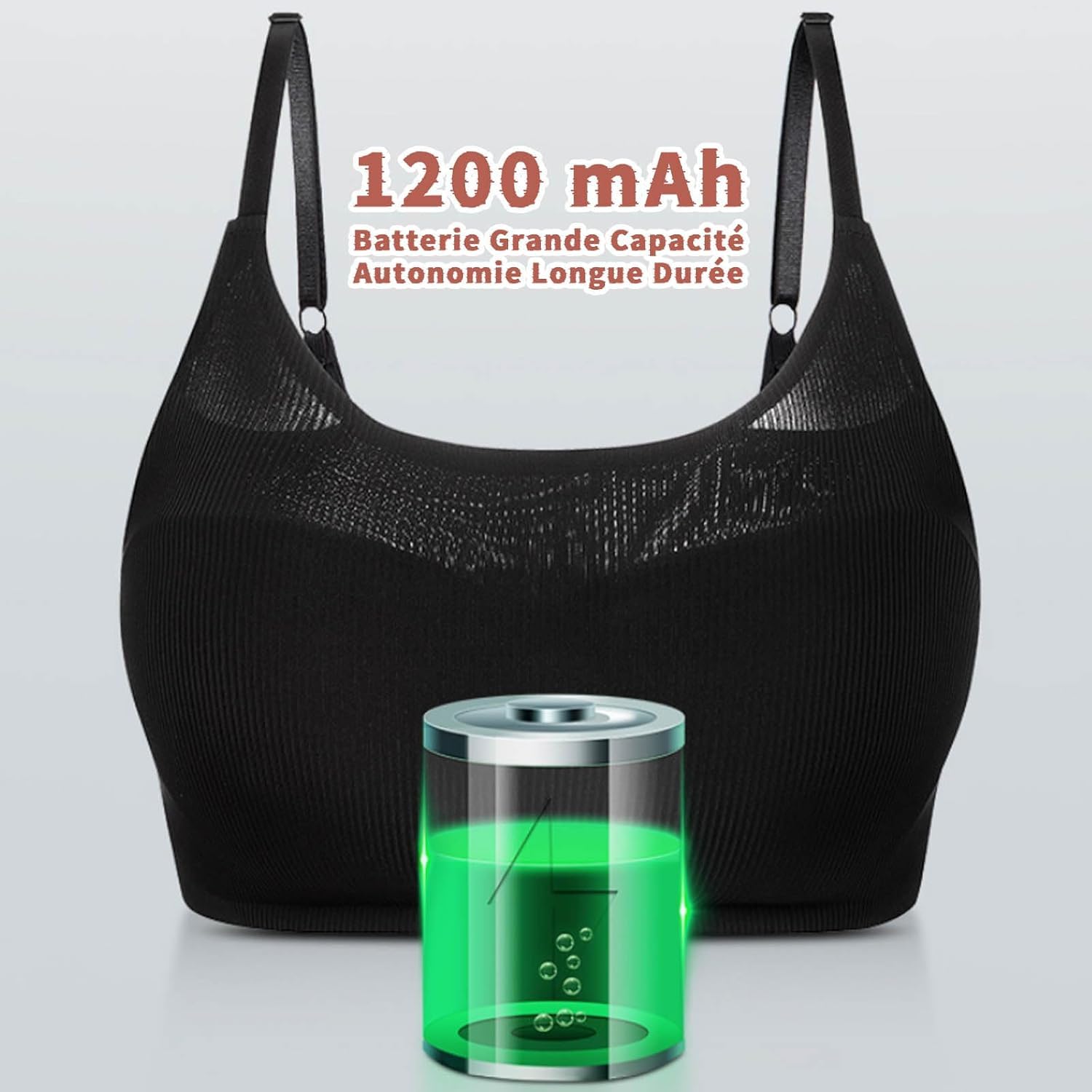 Brassière Massante Curvélla, Masseur Électrique De Massage De 3 Modes, Soutien-Gorge Massage Chauffant Femme, Soutien Gorge Massant, Soulage Douleurs Mammaires