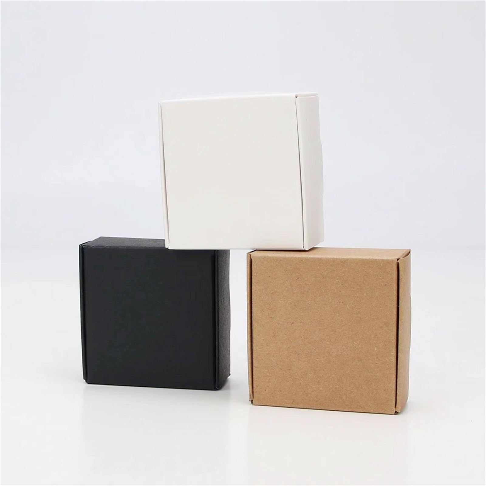 10 set (30 pezzi) di scatole carta Kraft Per l'Imballaggio | Mini scatola di cartone for imballaggio di gioielli in cartone Kraft con piccola scatola di sapone in carta
