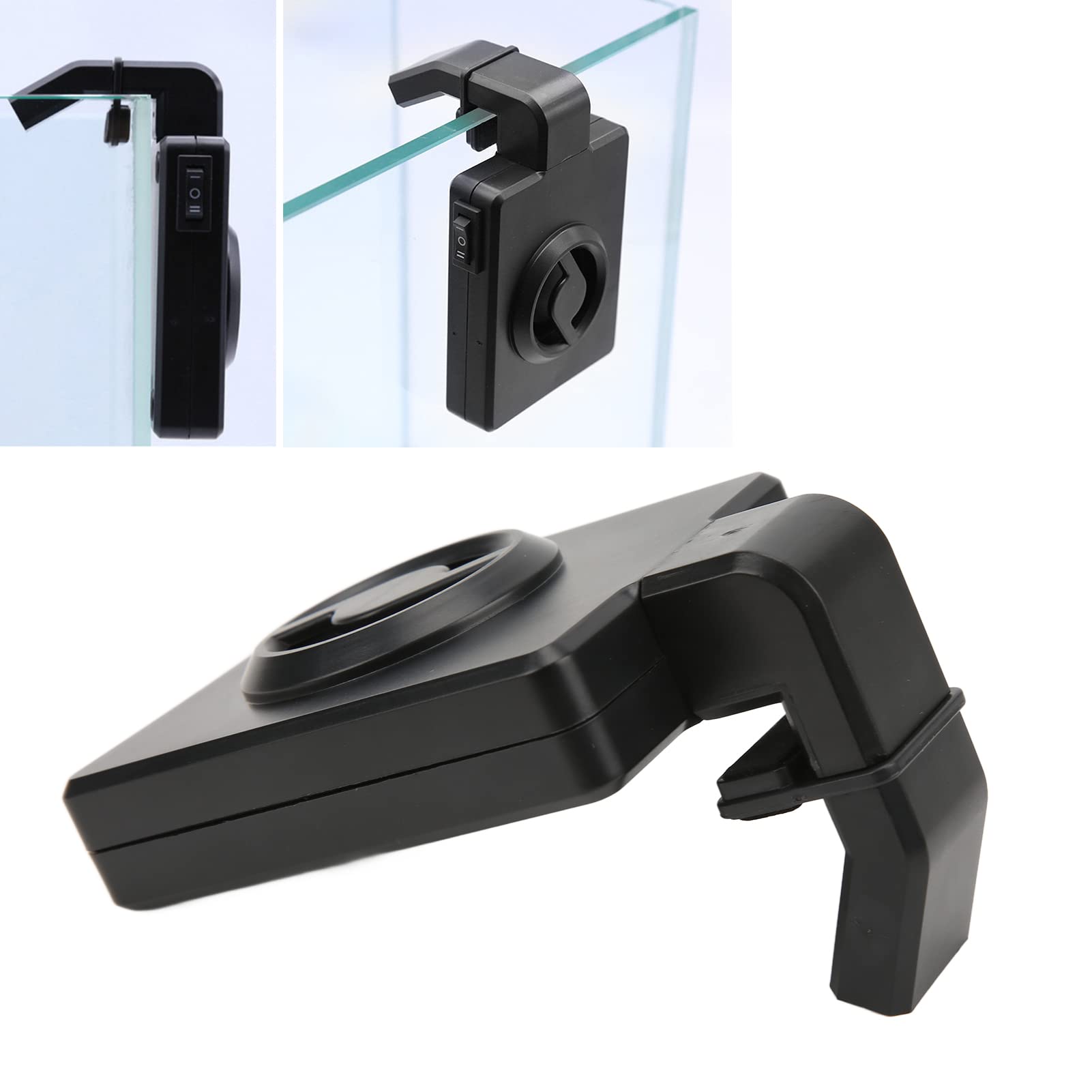 Tnfeeon Mini Refrigeratori per Acquario Ventilatore di Raffreddamento Ad Acqua per Acquario Regolabile Serbatoio per Pesci Refrigeratore a Vento Freddo per Acquario(#1)
