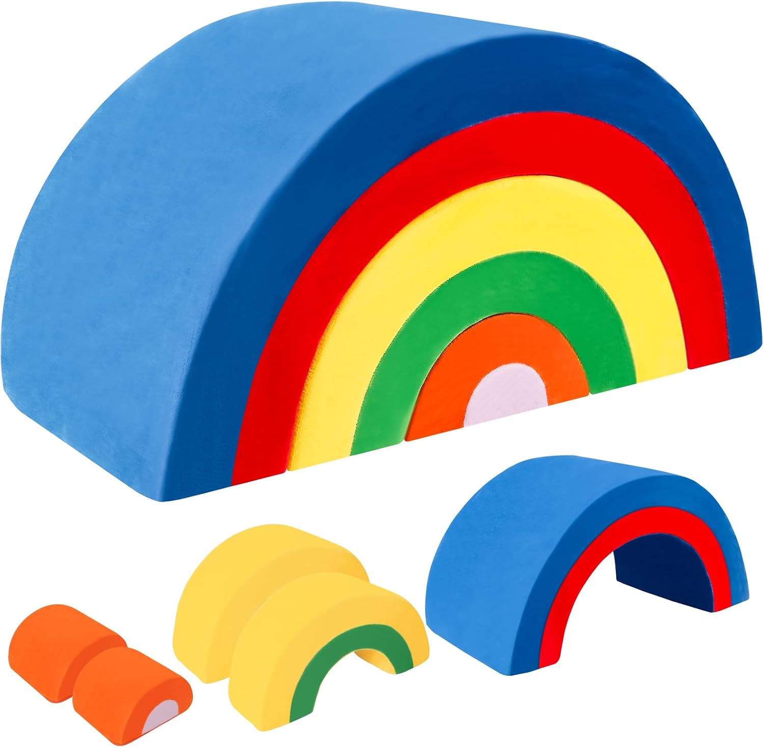 Toddler Climbing Toys Indoor,5-Piece Soft Play Set, 36" Large (BLUE)
