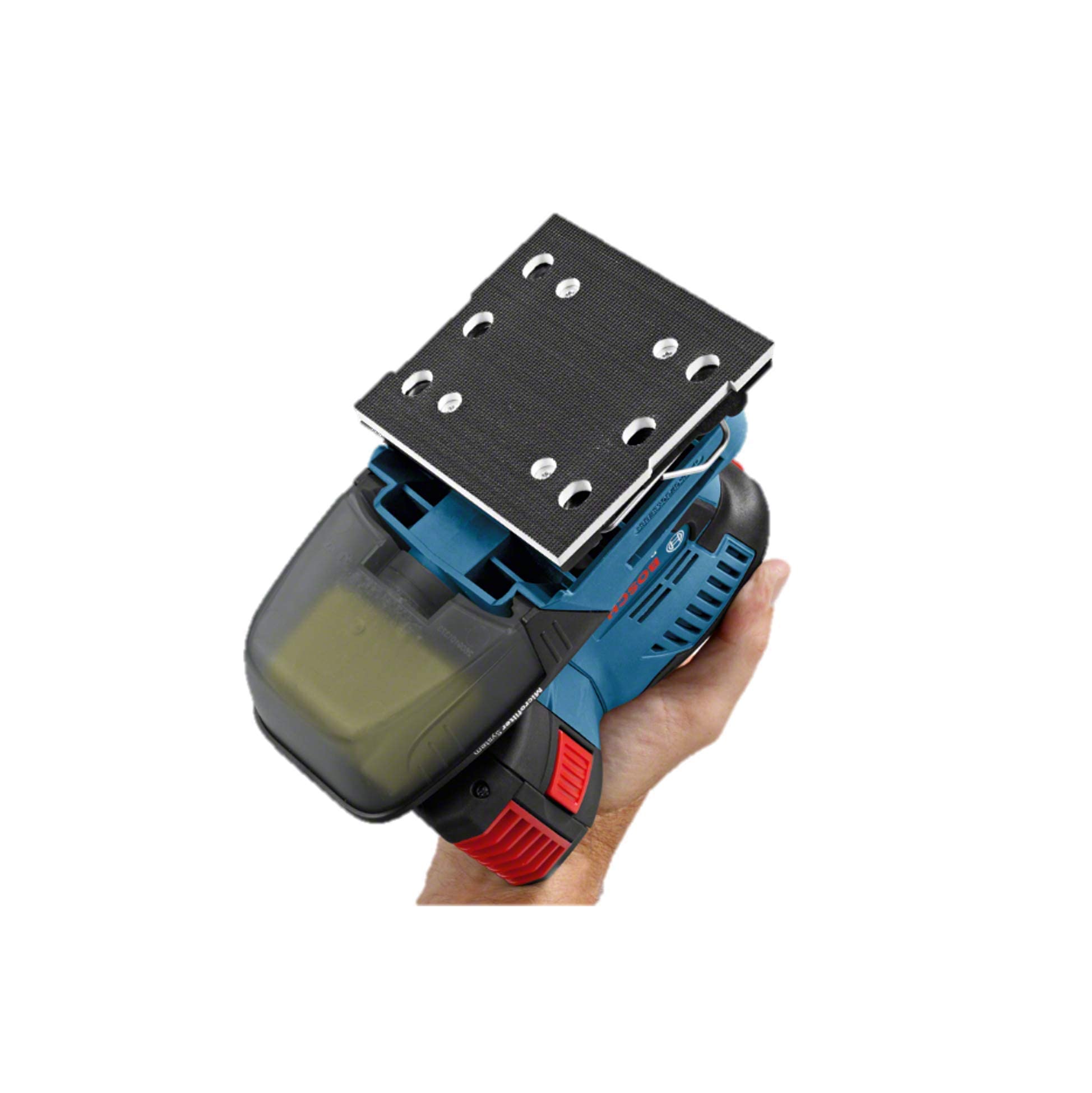 Bosch Professional GSS 18V-10 Levigatrice Orbitale a Batteria, 18 V, 5 Ah, Blu