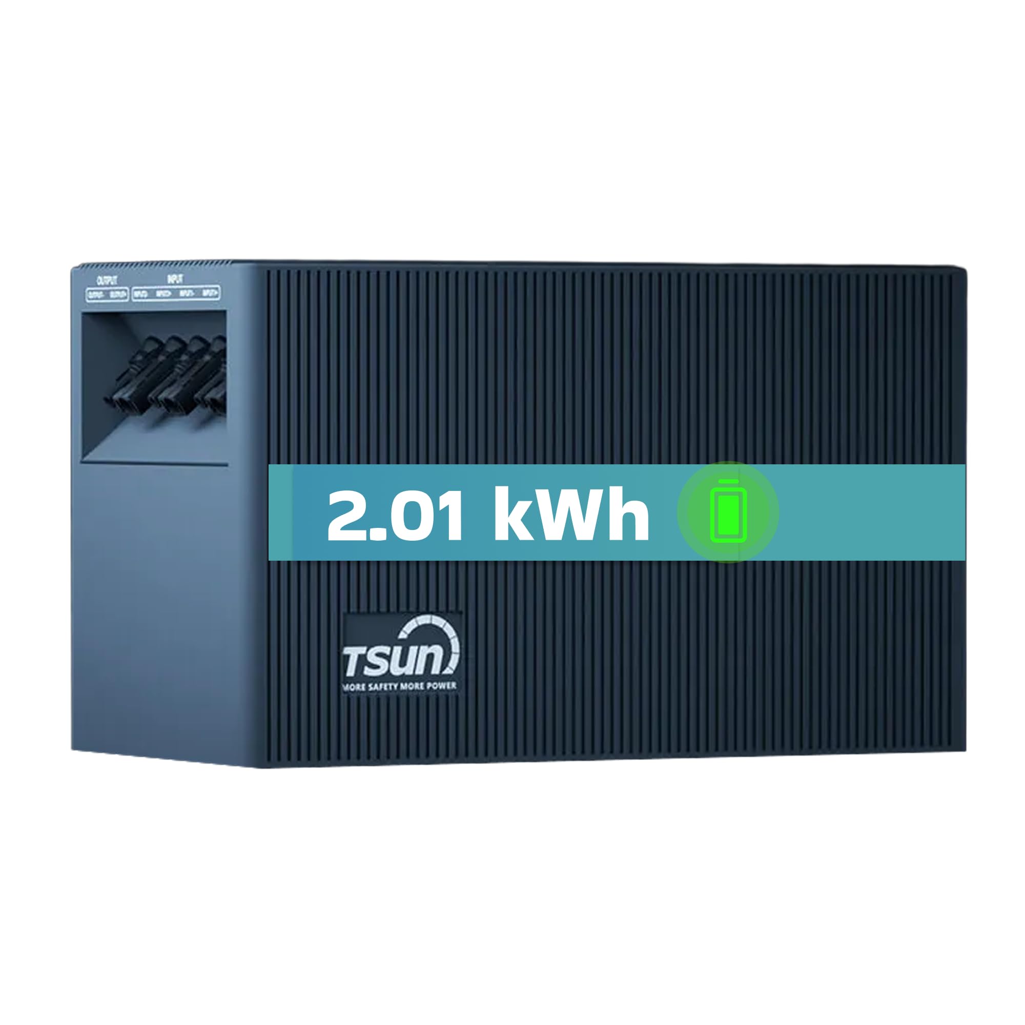 TSUN SOLARCAN TSOL-DCU2000Lite 2 kWh DC Solarspeicher LiFePO4, IP65, 2400 W PV Eingang, DC-gekuppelte Batterie für Balkon, Dach & Haus, Solarakku