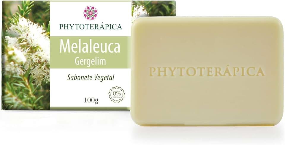 PHYTOTERAPICA - Sabonete de Melaleuca e Gergelim - Aromaterapia - Hidrata a pele, produz intensa limpeza corporal, acalma e atenua a vermelhidão da pele com acne - Vegano, Cruelty-free - 100g