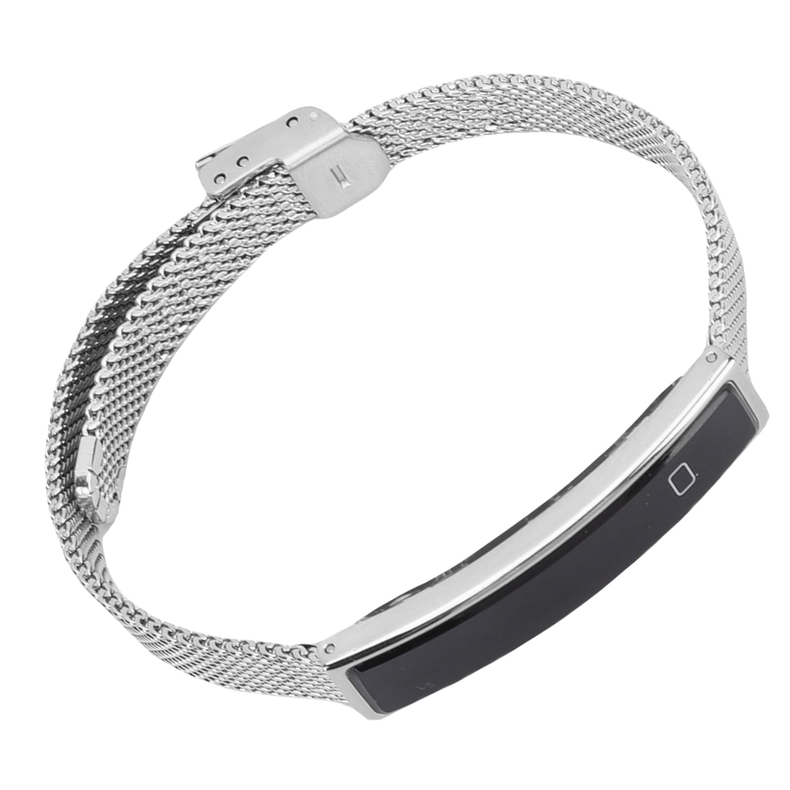 Tosuny Bracelet Intelligent avec Contrôle de Caméra à Distance et Suivi de la Condition Physique, Bracelet Magnétique en Acier Inoxydable, adapté à la Natation, Notifications D'appel
