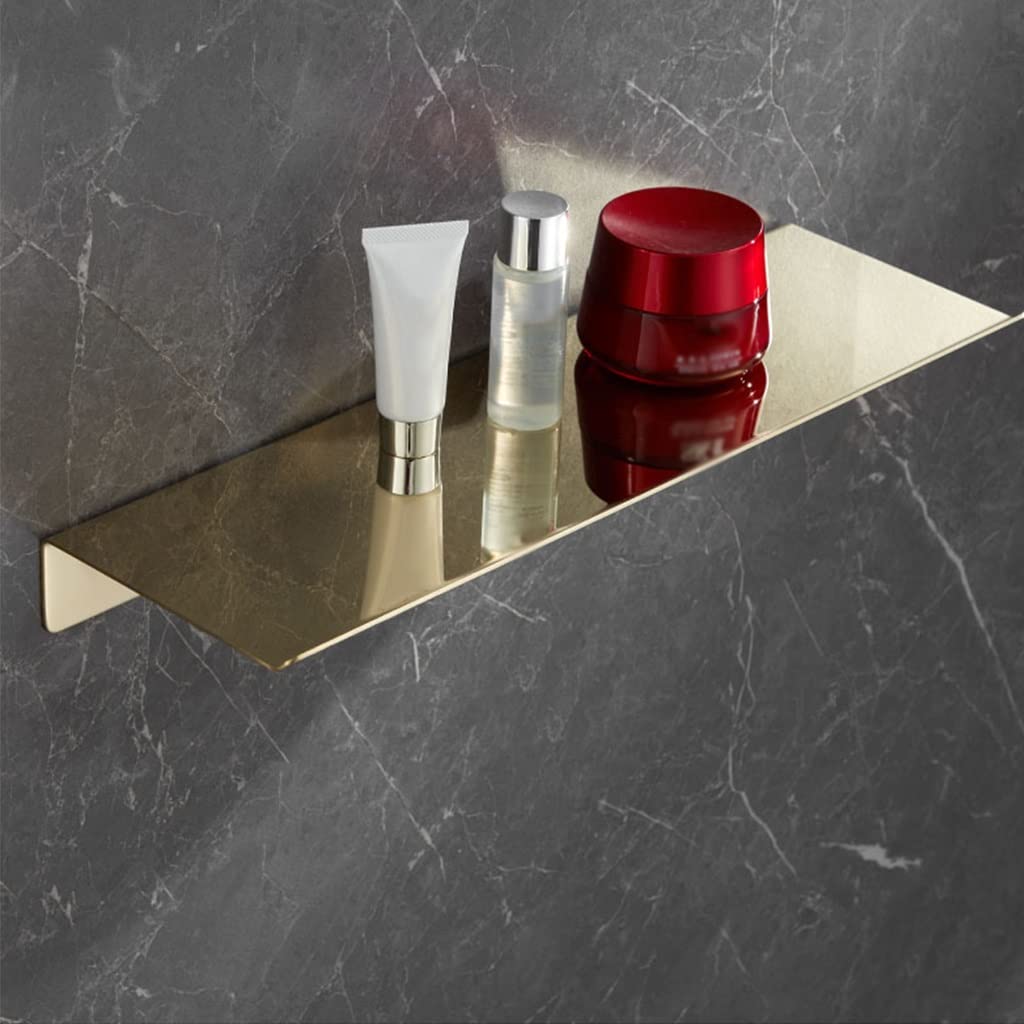 Étagères douche caddy flottantes de 60cm en métal antirouille pour rangement cosmétique mural