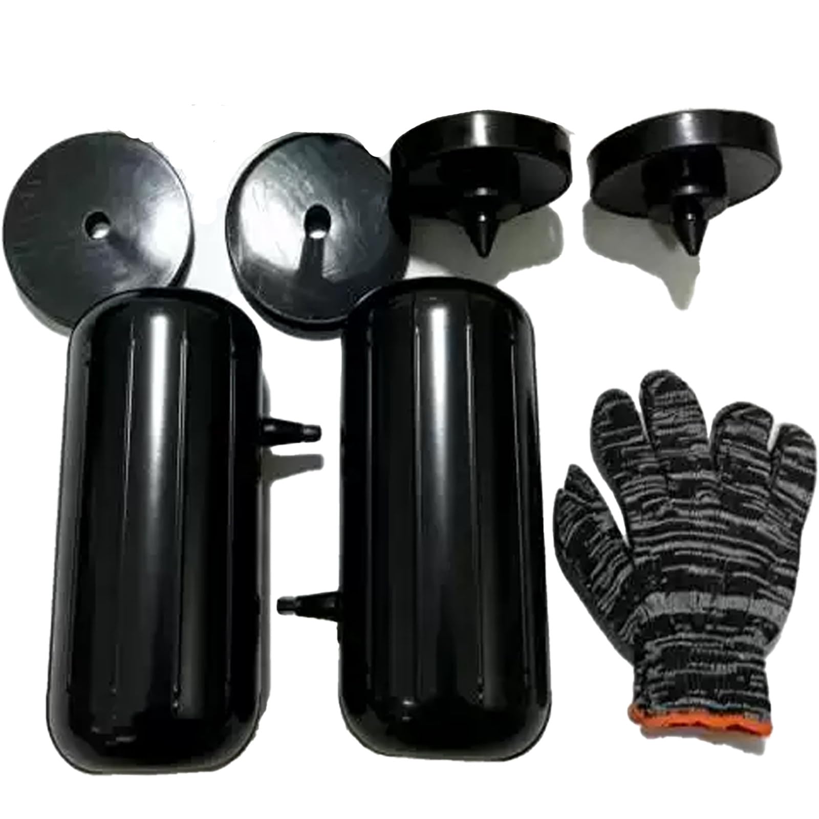 Lpoxuru Durable Rubber Air Suspension Bags, Heavy Load Bearing Cushion, Vibration Reduction Kit, Easy Install Upgrade for Sedan, SUV and Off-Road Vehicles SUVs-Sideopening