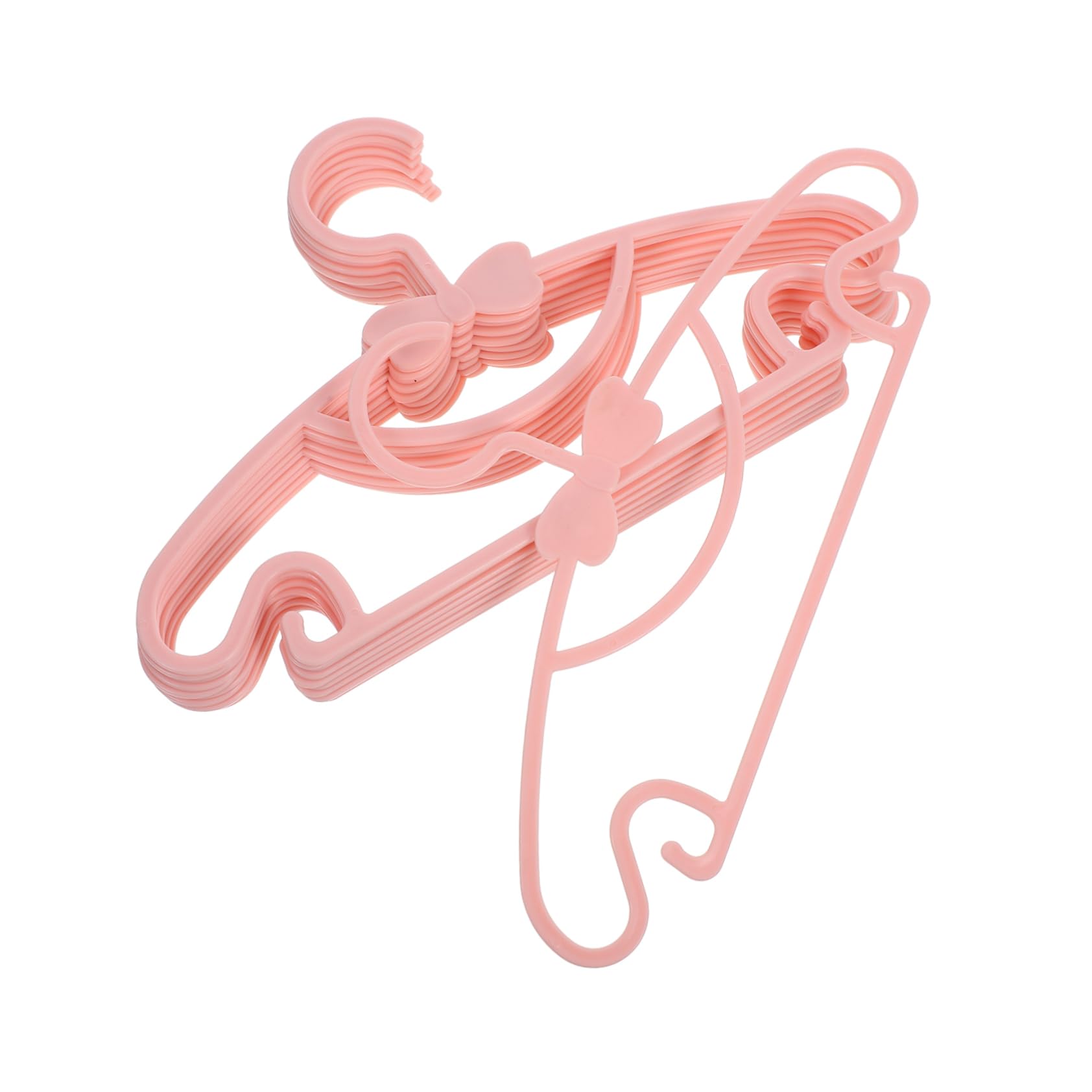 SOLUSTRE 10pcs Baby Dress Hangers Lightweight Sturdy Child Hangers for Closet Organization Newborn to Teen Pp Material