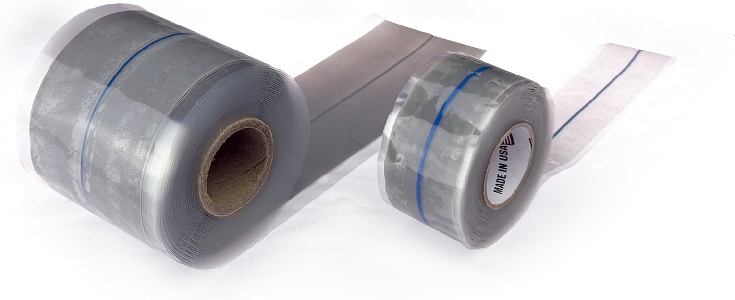 DetecTape® H2 Visual Hydrogen Leak Detector Tape: Hydrogen Gas Leak Detection for Fittings, Connectors, Welded Seams, Flanges, and More (1")