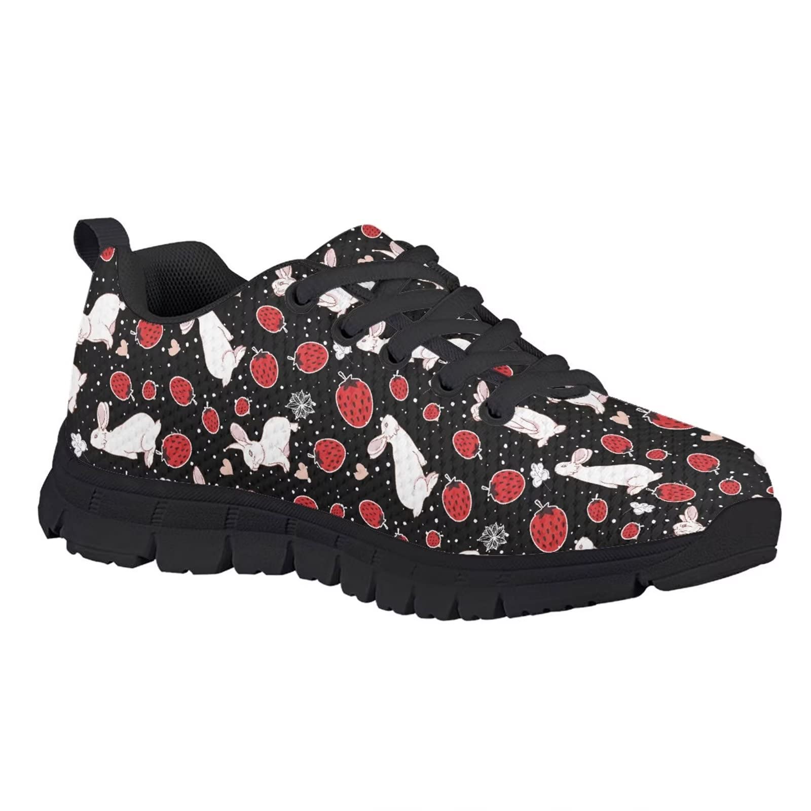 Zapatos ligeros y transpirables de malla ligera para caminar para niños y niñas, Conejo Fresa, 31 EU