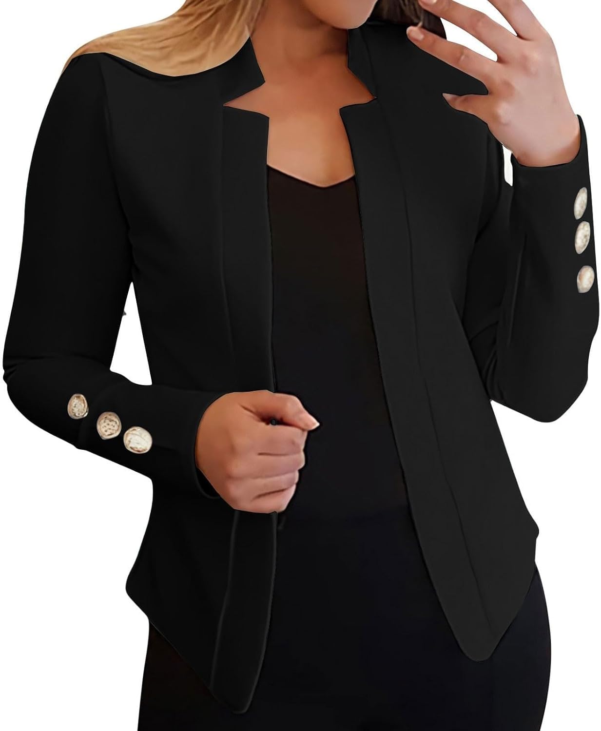 Blazers for Women Casual Oversized Open Front Cardigan Long Sleeve Jackets Business Office Business Suit Blazer