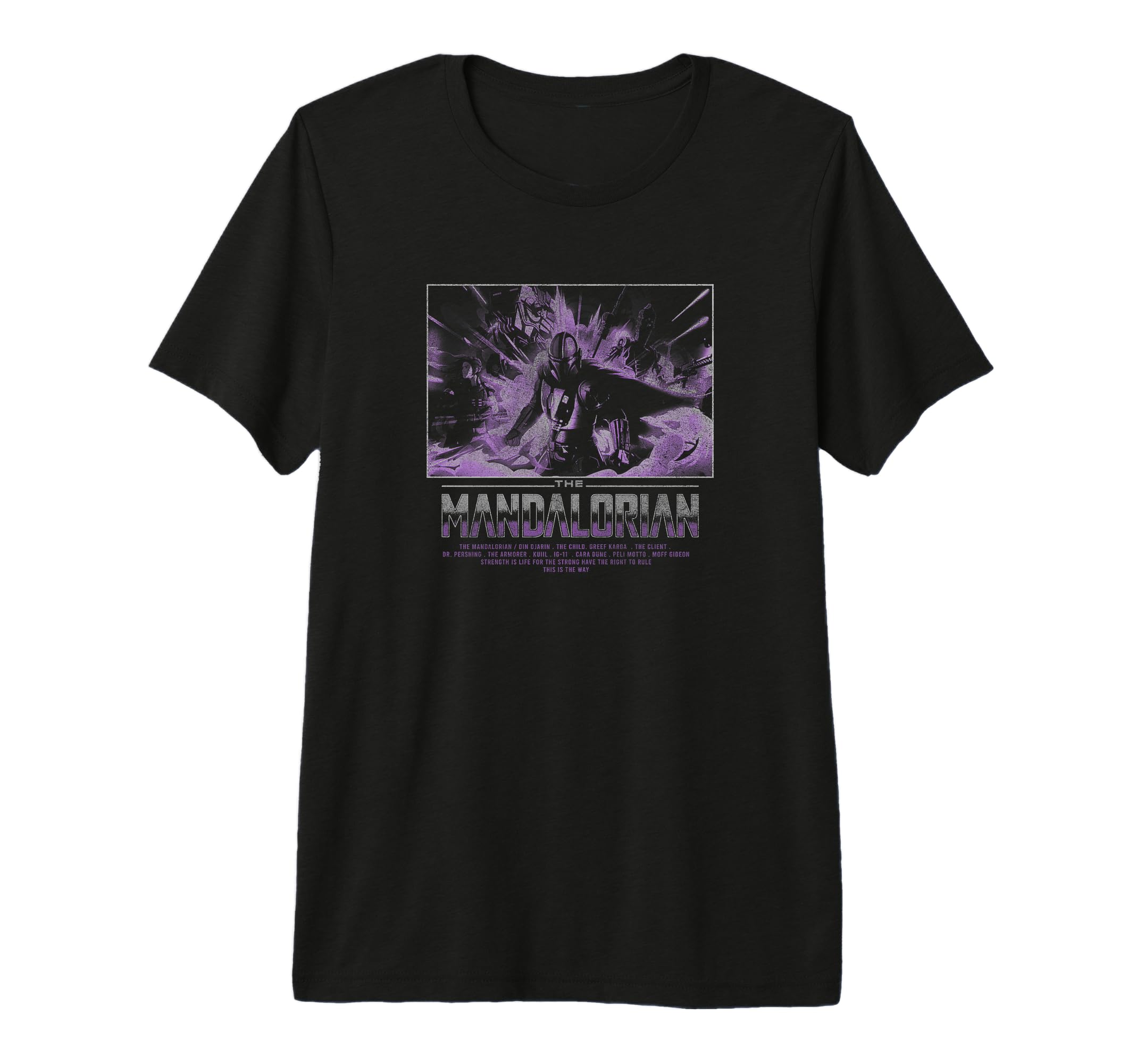 T-shirt Star Wars Mandalorian avec boîte violette, le cadeau parfait pour fan - 2