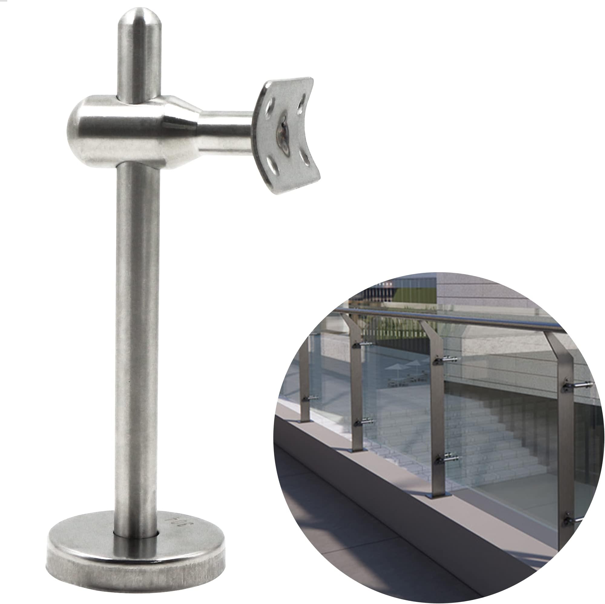 Handlaufhalter Handlaufträger Handlaufstütze Handlauf Geländerbau Edelstahl V2A