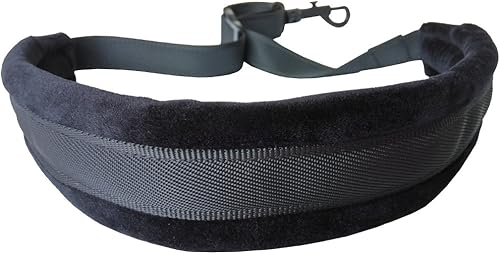 Miniatura 3 de Xinlink - Correa para el cuello de saxofón suave y acolchada negra con gancho a presión para accesorios de música de saxofón soprano de alto tenor