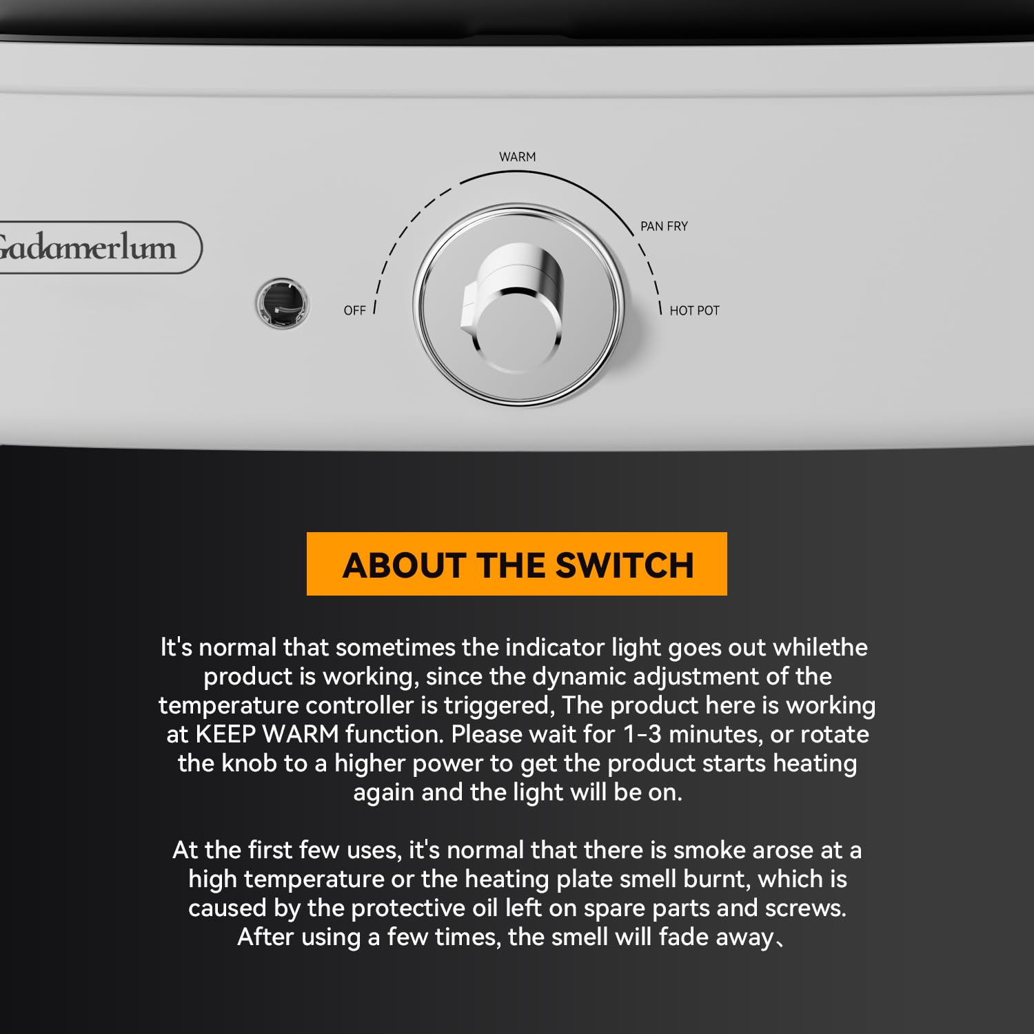 1200w HotPot Versatile Baking Smokeless Single Temp Control, Hot-Pot Grill with Nonstick Coating for BBQ, Steaks, Shabu (V3)