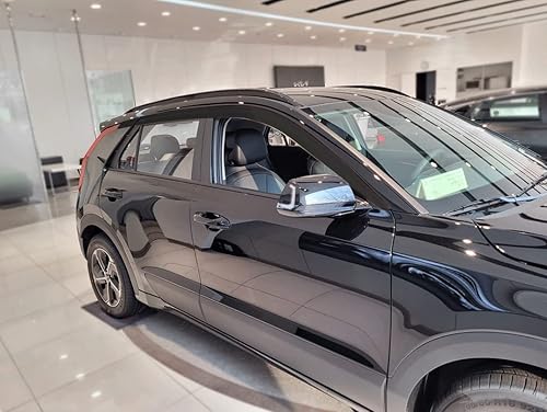 Humo Negro Ventana Lateral Deflectores de Viento Visera Lluvia Viento Guardias 6p E267