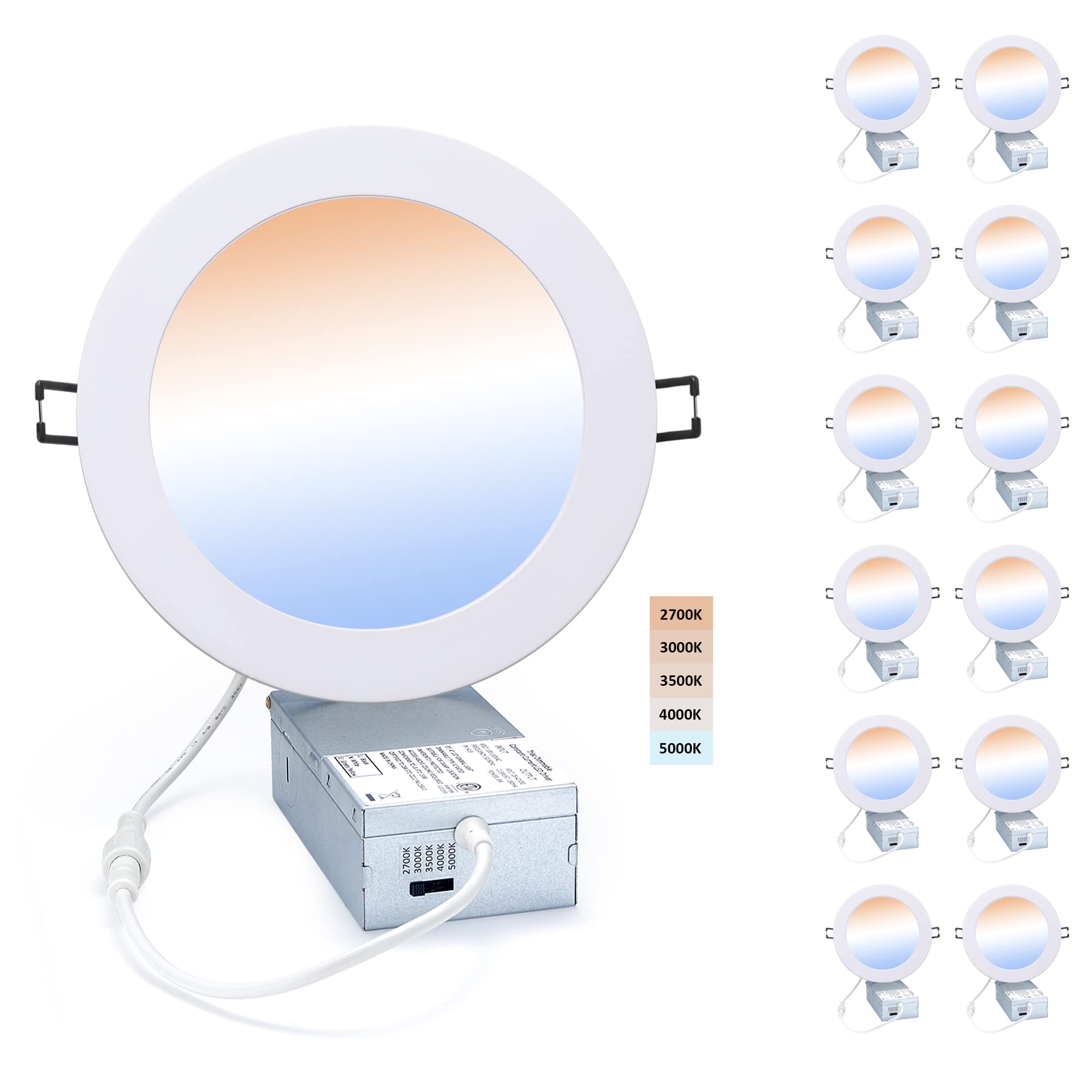 Buy LED Canless Recessed Downlight UltraThin POPANU 6 Inch 5 CCT