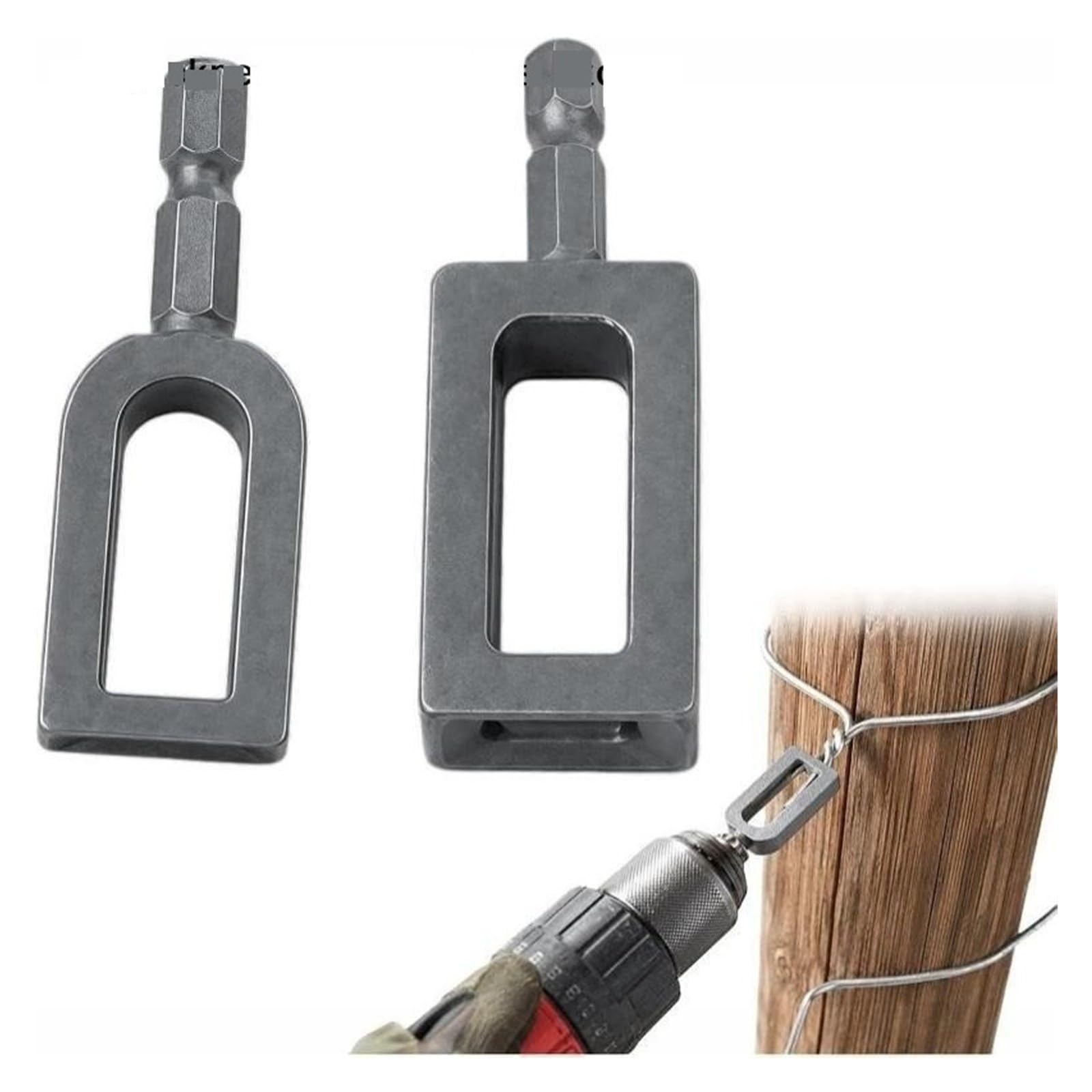 Drill Wire Twister for 9&11 Fence Tying Electric Chuck Chain Link Twist Sleeve(A2)