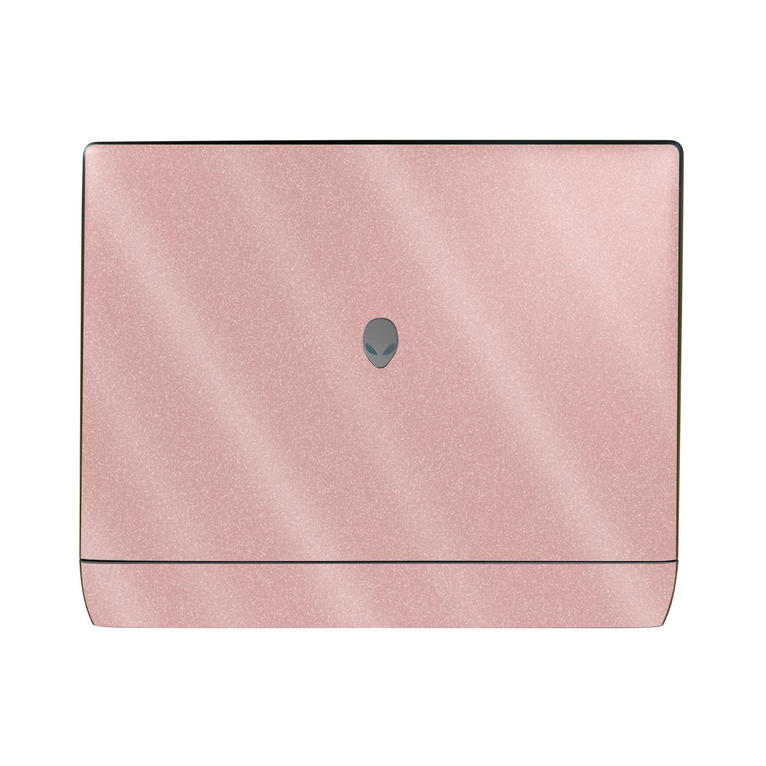 Glossy Glitter Laptop Skin Compatible with Alienware 16 Area-51 (2025) Top Cover Only - Solid Blush - Premium 3M Vinyl Protective Wrap Decal Cover - Easy to Apply | Crafted in The USA by MightySkins