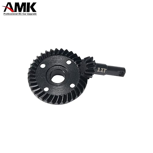 Miniatura 6 de Metal TRX4 engranaje cónico sobremarcha eje inferior 11T-34T engranajes diferenciales helicoidales anillo piñón conjunto para 110 RC Crawler Car