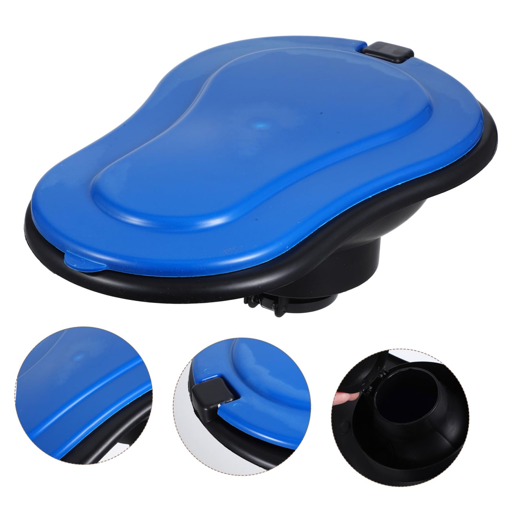 HOMOCONO Portable Construction Squat Toilet Women's Urinal Plastic Pan Spillproof Easy Cleaning Suitable for Home Renovations Camping Outdoor Events