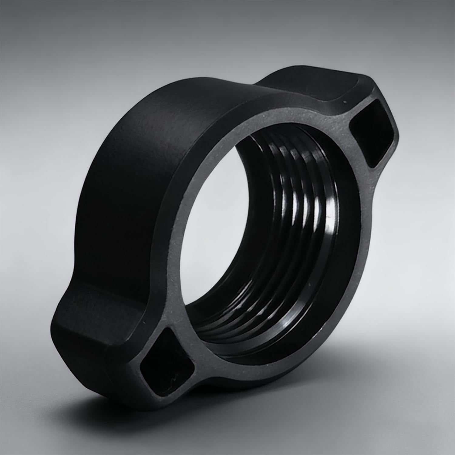 of 6 Spare Fixing Nut for 17mm Ball Head, Black