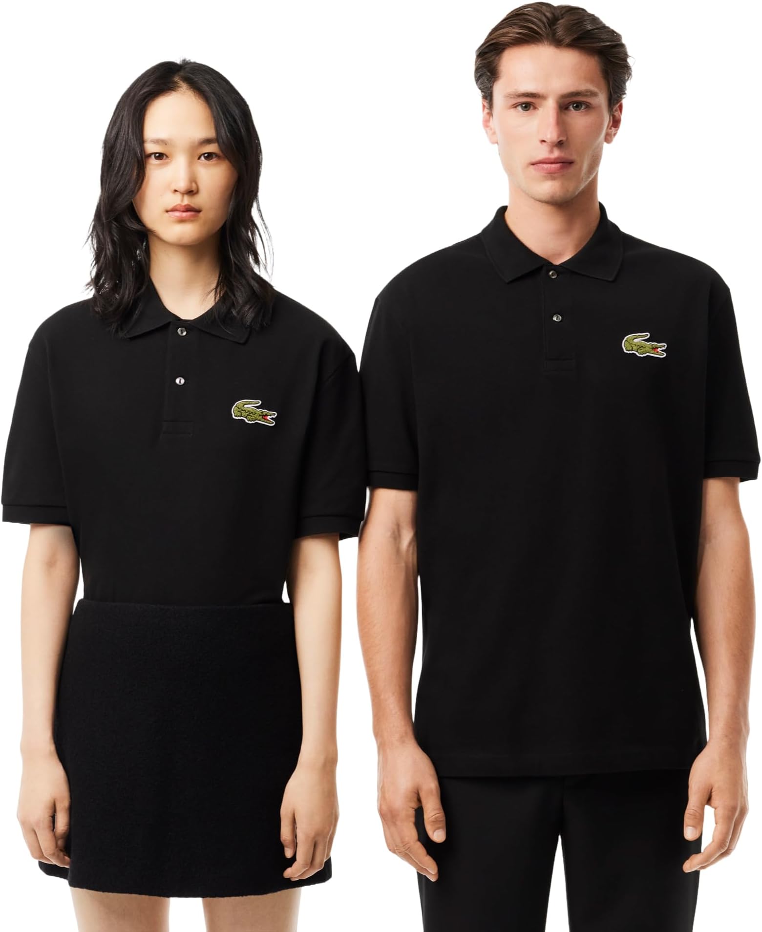LacosteMen's Solid Loose Fit Polo Shirt