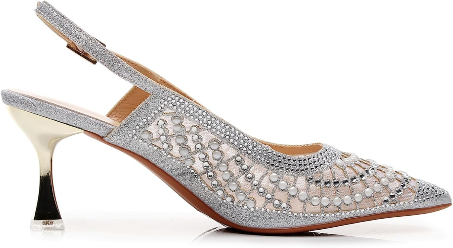 VenusCelia Women's Charming Lady Slingback Pump Shoe - Image 3