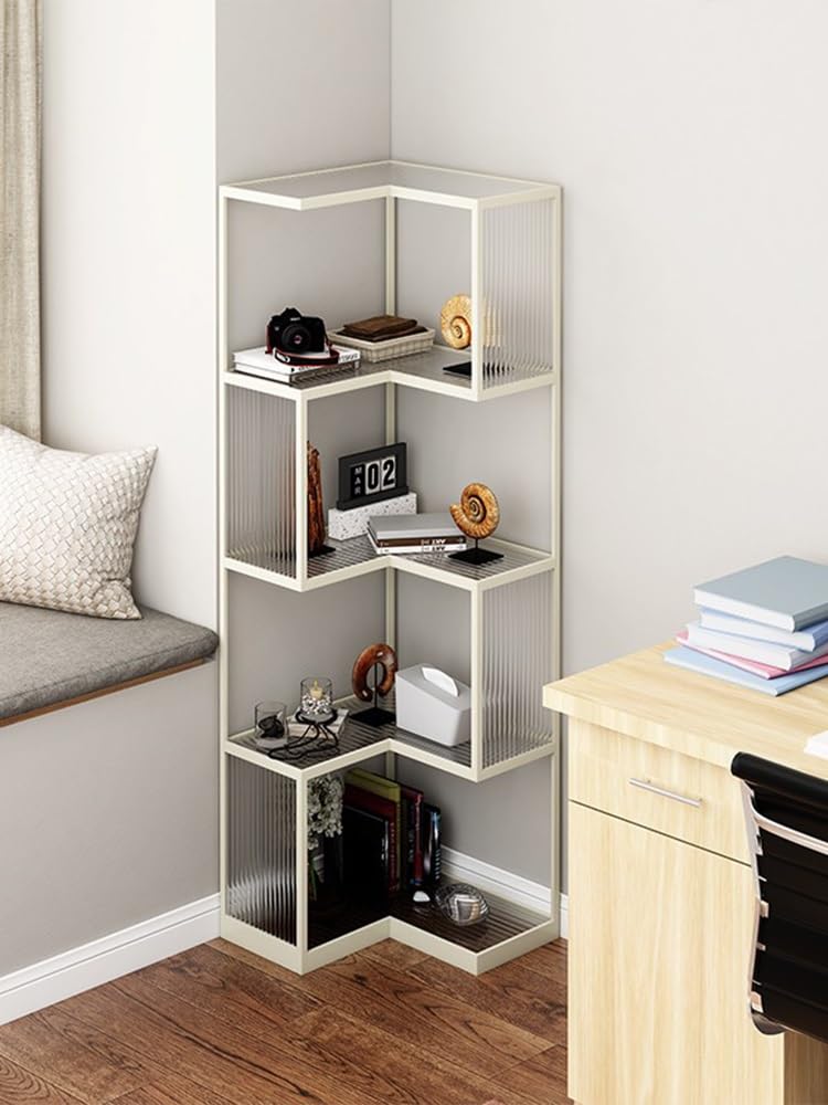 Amazon｜コーナー 棚 コーナーシェルフ スタンディングコーナー