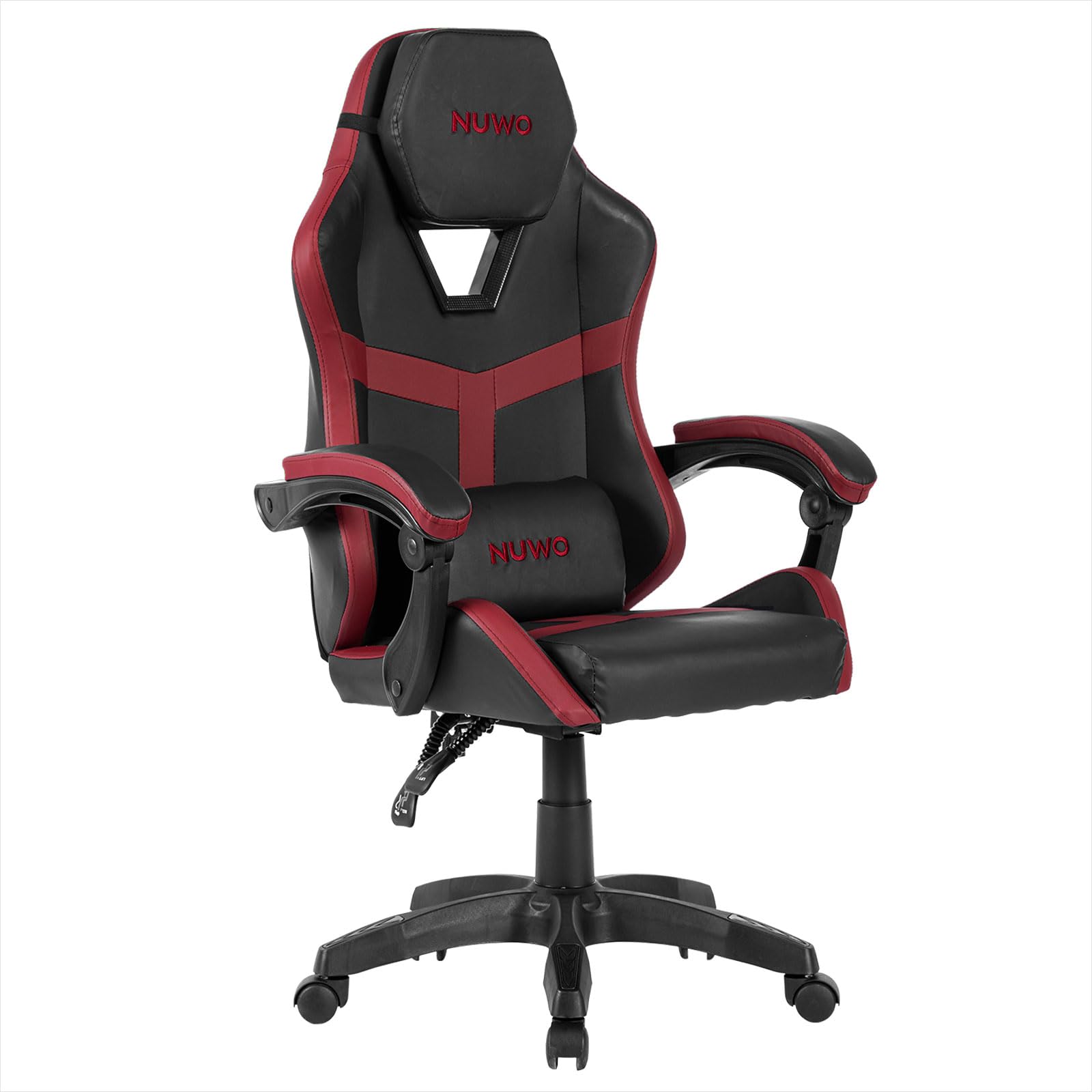 Nuwo Odin - Silla Gaming ergonómica, Silla de Ordenador para Ordenador de Videojuegos, Oficina, reposabrazos Acolchados curvos, Respaldo y Altura Ajustable, Soporte Lumbar y reposacabezas, 120 kg
