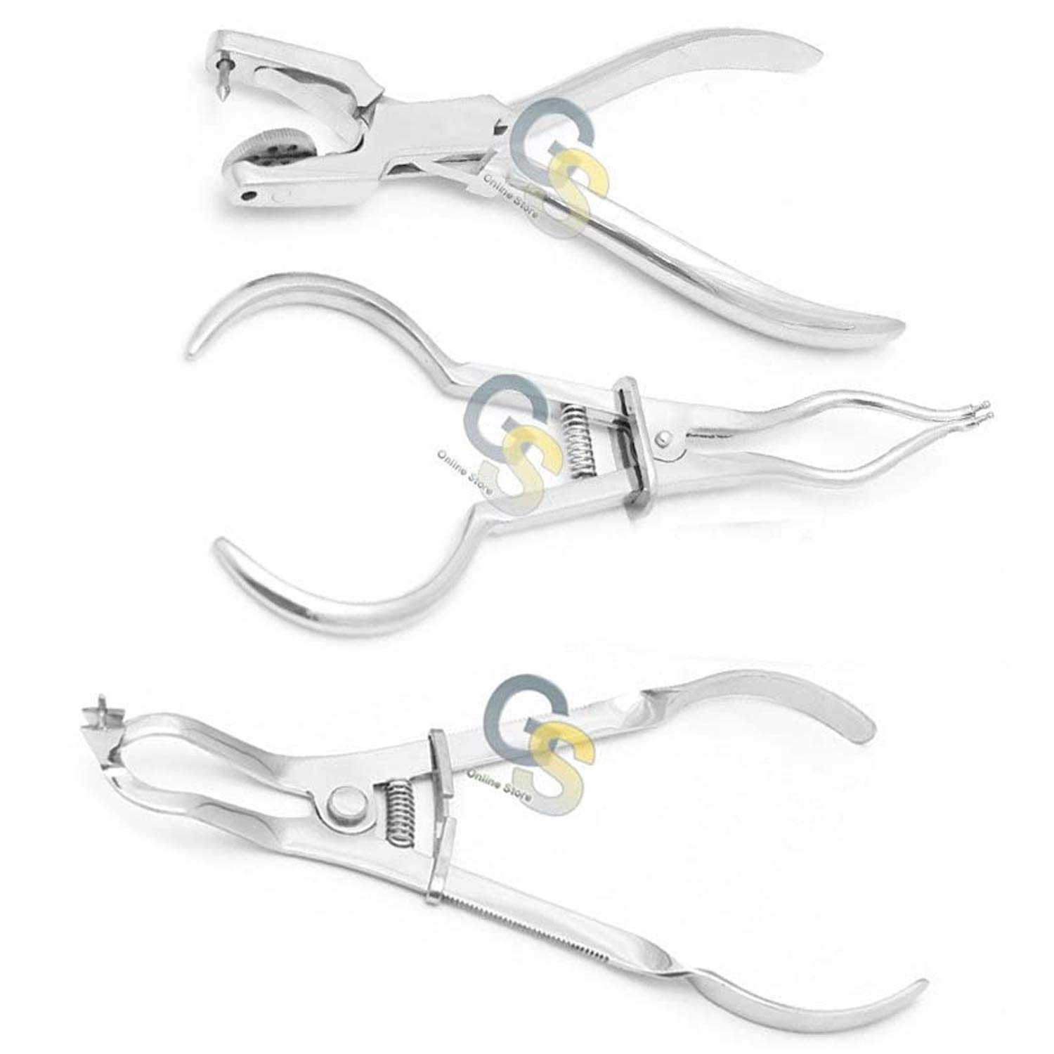 G.S Rubber Dam Dental Brewer Rubber Dam + Ivory CLAMP Forceps Pliers Ainsworth ENDODONTIC KIT