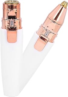 Remoção de pelos faciais para mulheres, removedor de pelos de sobrancelha recarregável 2 em 1, aparador de lábios elétrico indolor, barbeador de pelos faciais para lábios superiores de bochecha de queixo