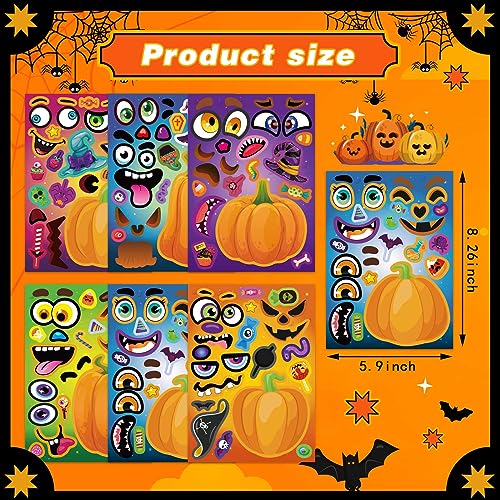 Make a Pumpkin Face Stickers, Halloween Stickers for Kids, Halloween Craft - image 4