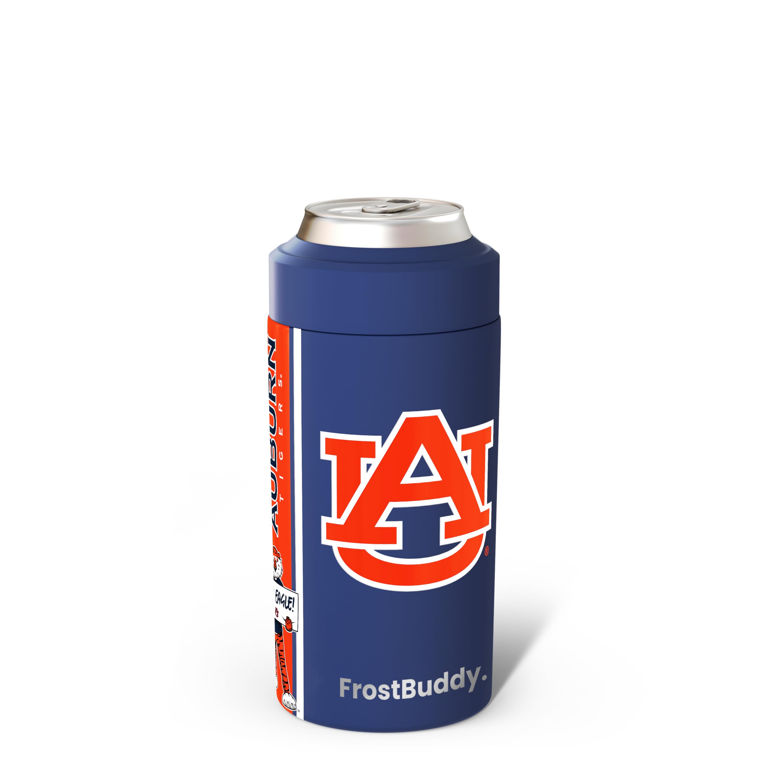 Frost Buddy Universal Can Cooler - Fits Slim Cans, 12 &amp; 16oz (Auburn War)