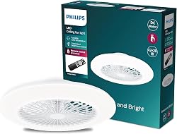Philips Ventilateur Plafond avec Lumière, Luminaire Plafo…