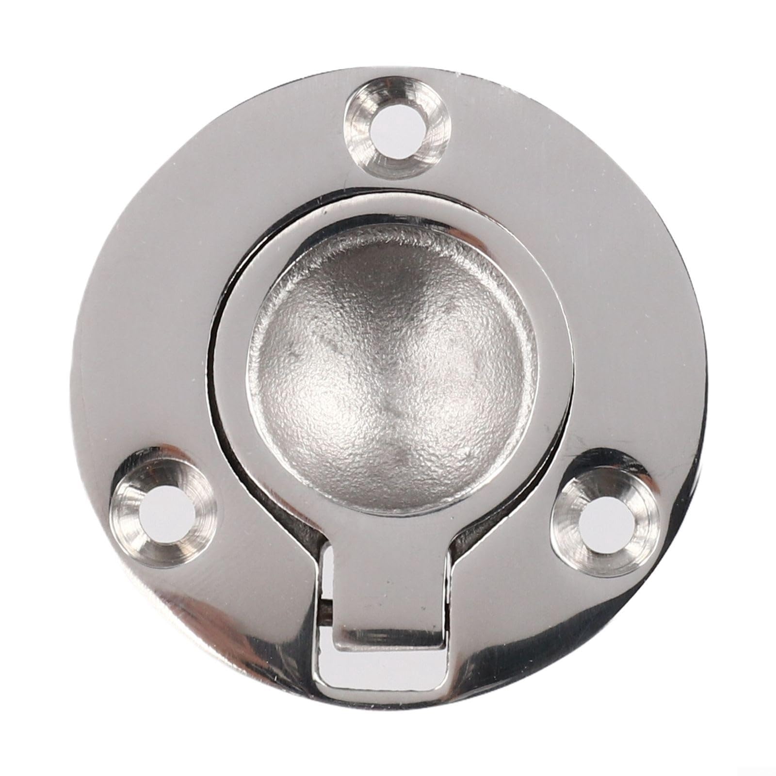 AIKEOU Marine Grade 316 Stainless Steel Hatch Latch for Boats Cabinets and Pocket Doors Flush Mount Lifting Ring Pull Design,50 * 50MM