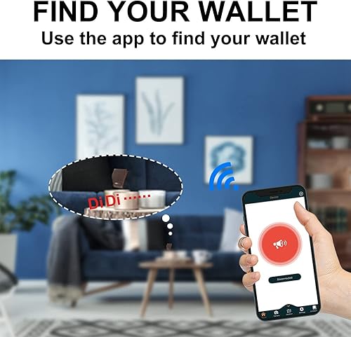 Miniatura 3 de Anti-Lost Bluetooth Wallet Tracker & Finder GPS Position Locator Mens Slim Minimalist Credit Card Holder Large Capacity dad Wallet with Zipper Gifts