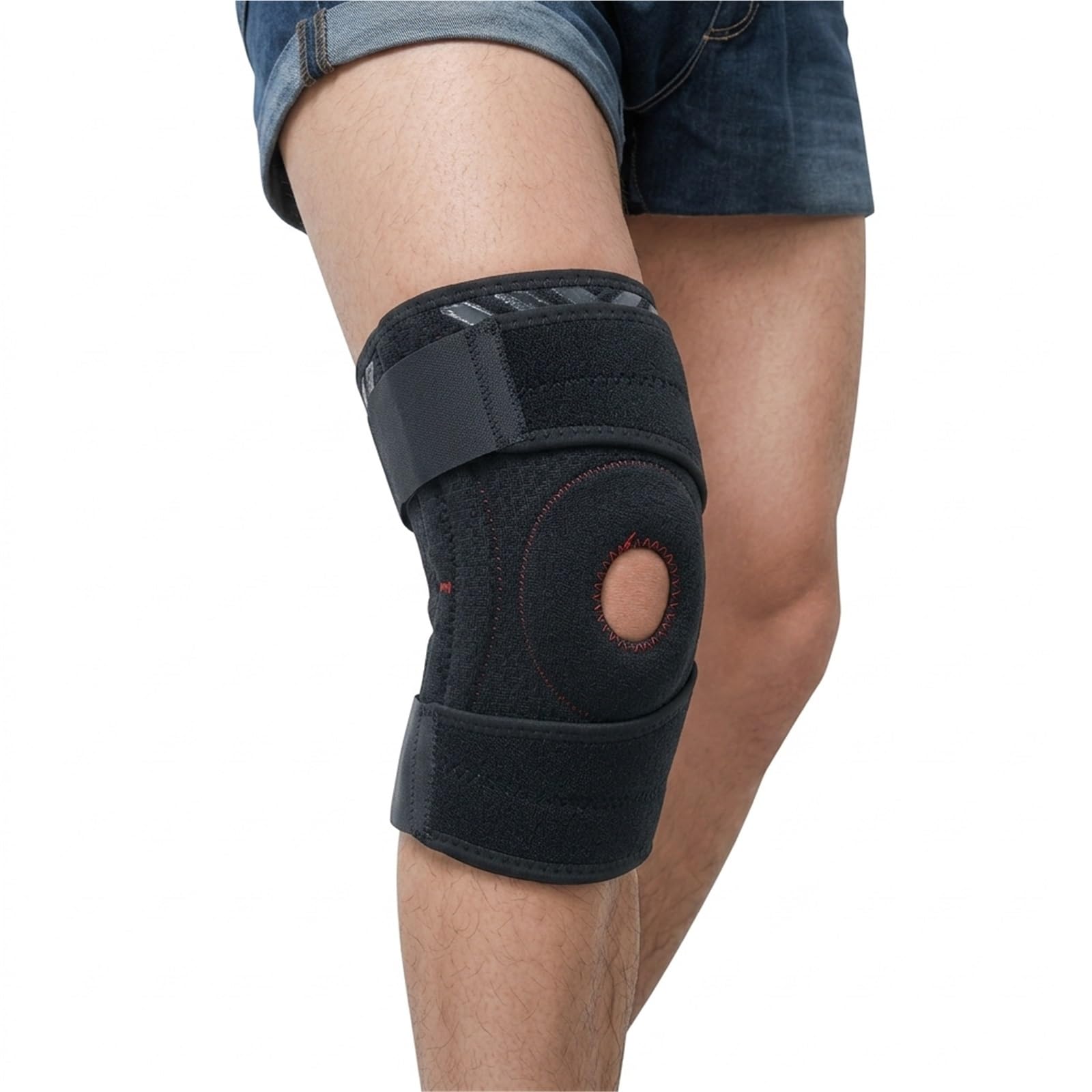 Genouillère de soutien ajustable pour la course à pied, la randonnée, le basketball et l'haltérophilie. Manchon de genou élastique et respirant pour hommes et femmes, idéal pour la récupération a