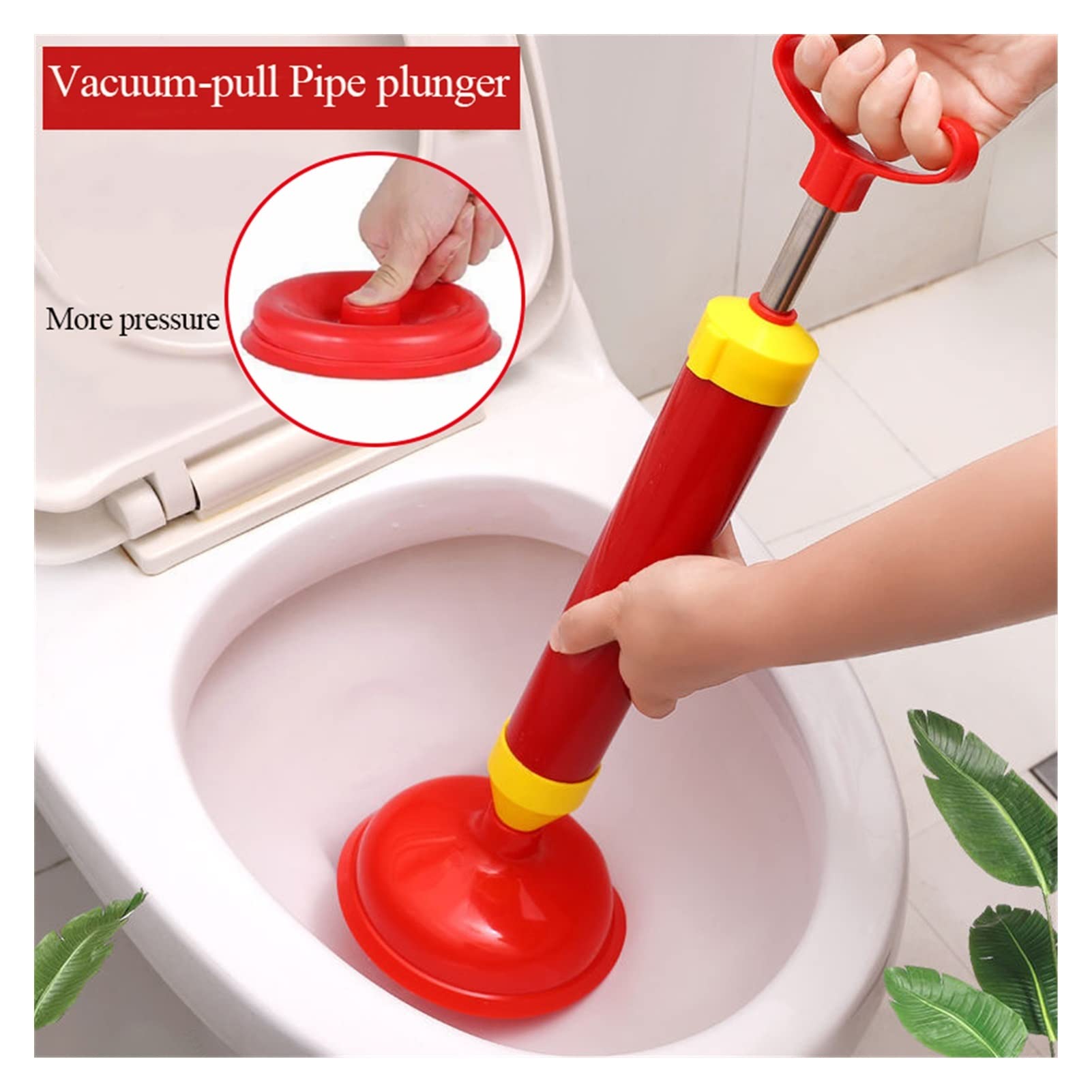 Accesorios de baño Tubo de Inodoro de vacío émbolo de Silicona súper Ventosa Tubo Dragado no obstante Draga de alcantarillado