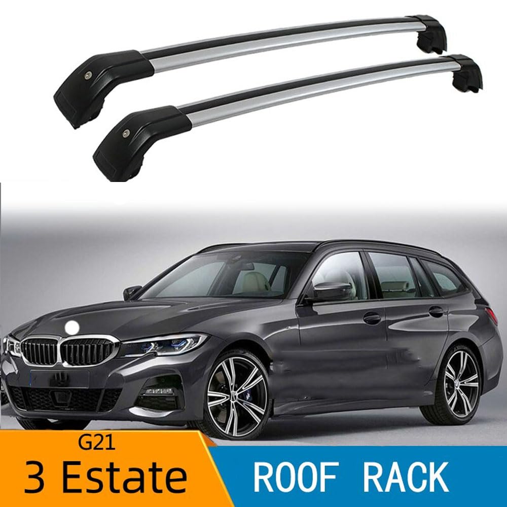 Pack Coffre De Toit + Barres Alu Pour Bmw Serie 3 A Partir De 2019