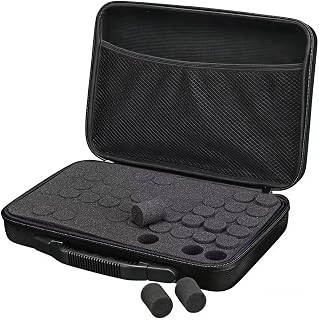 60-Bottle Storage Case for 15ml Essential Oils - Waterproof Hard Shell Travel Carrying Bag with Foam Insert Multi-Purpose Organizer Tote for Nail Polish Hold Up to 15 ml Essential Oils Bottle