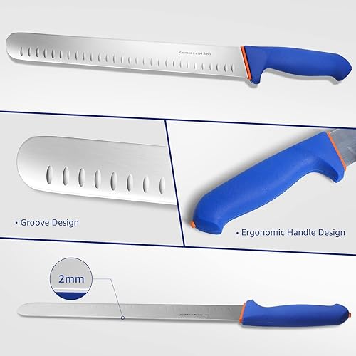 Miniatura 3 de DRAGON RIOT Cuchillo de desollar de 6 pulgadas, cuchillo de desollar carne para cortar carne, cuchillo de procesamiento de carnicero de carne de