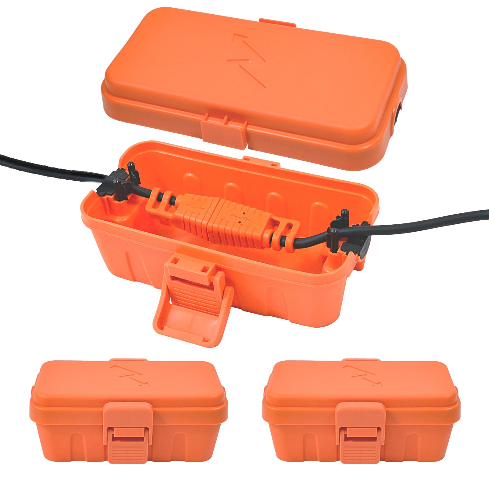 Hrensaw Small Weatherproof Electrical Connection Box(Inner 5.5 x 3 x 2.2inch),Outdoor Electrical Box,Waterproof Extension Cord Covers for Plug, Extension Cables, Holiday Lights,Black — Amazon image 16